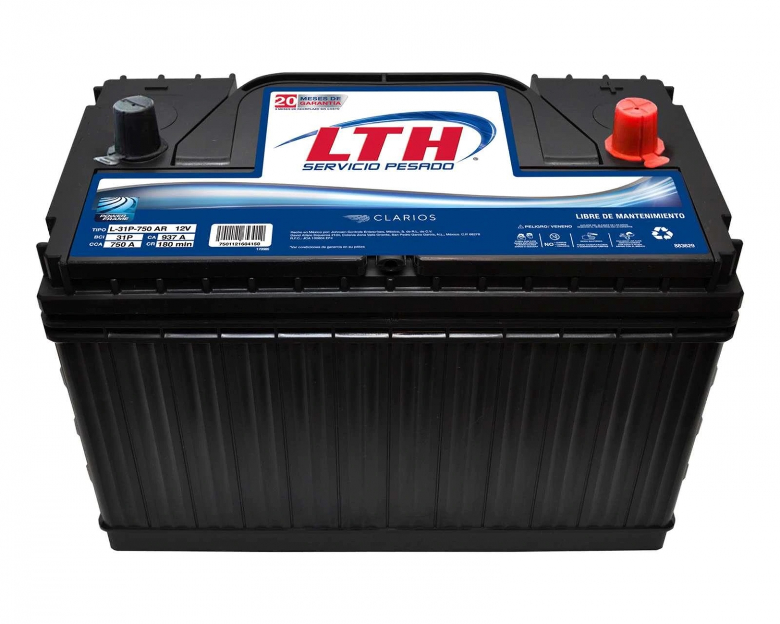 LTH 31T 750 AR Acumuladores Barrera LTH 31T 750 AR Acumuladores Barrera